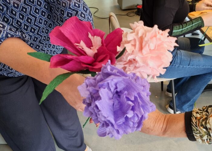 workshop papieren bloemen