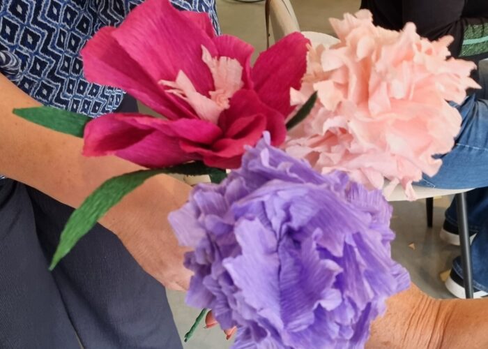 workshop papieren bloemen