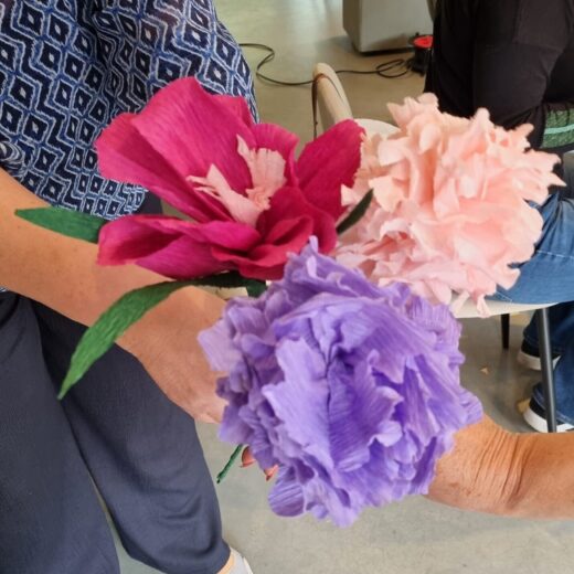 workshop papieren bloemen