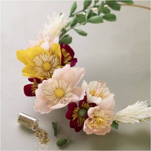 workshoppakket papieren bloemenkrans