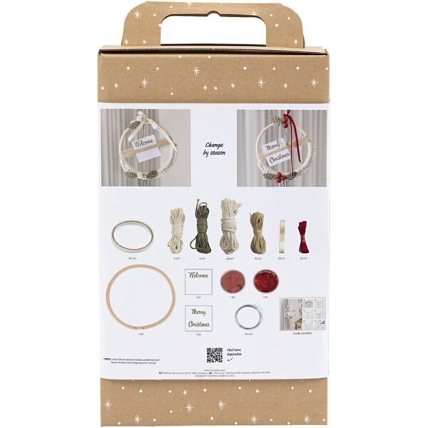 Workshoppakket macramé kerstkrans - Afbeelding 3