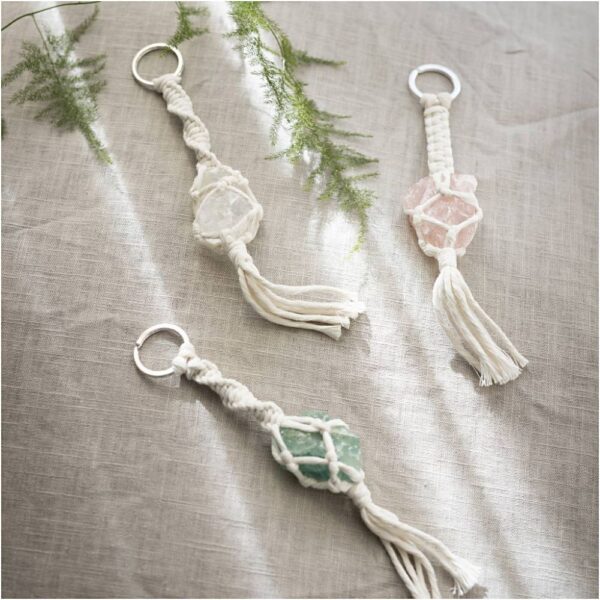 workshoppakket macramé sleutelhangers