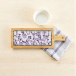 borrelplank mozaïek paars-wit-violet