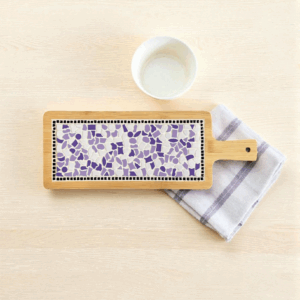 borrelplank mozaïek paars-wit-violet