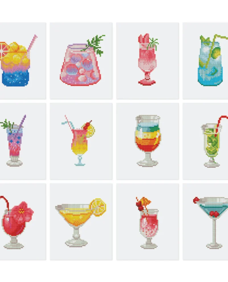 workshoppakket diamond painting cocktails