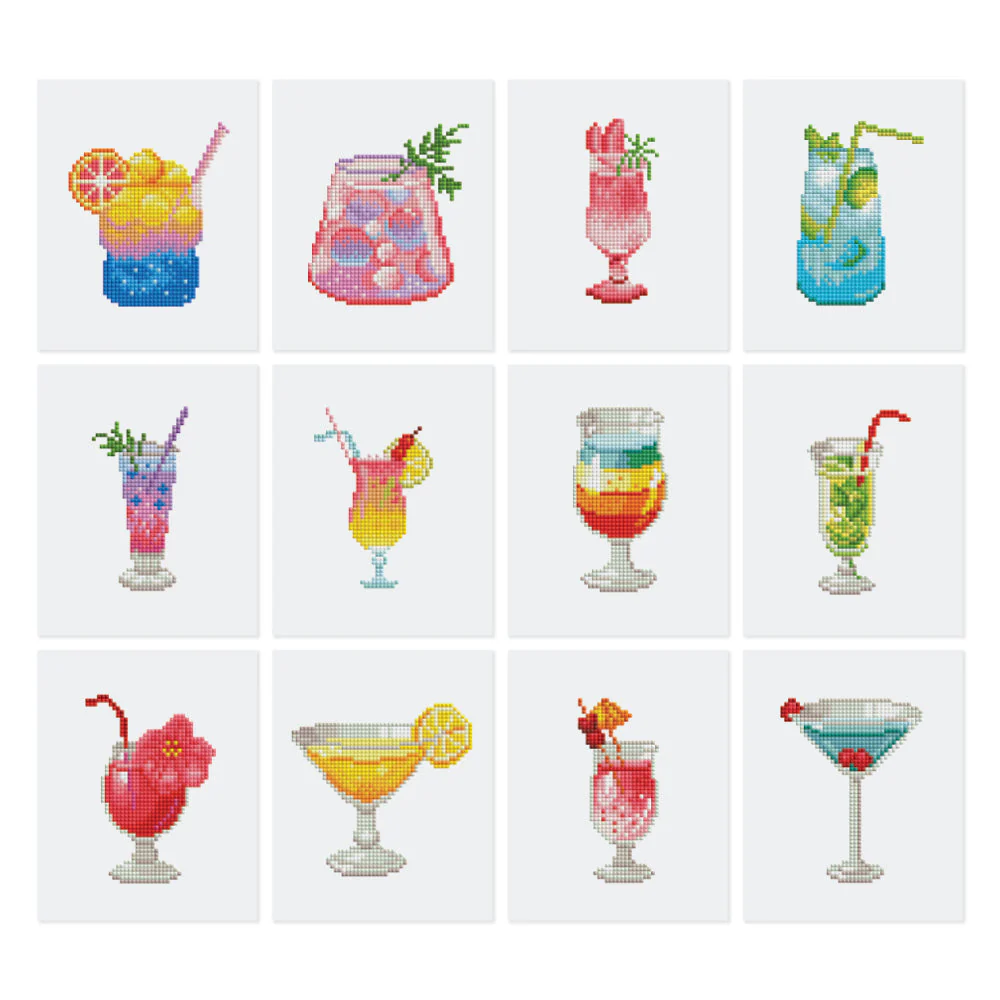 workshoppakket diamond painting cocktails