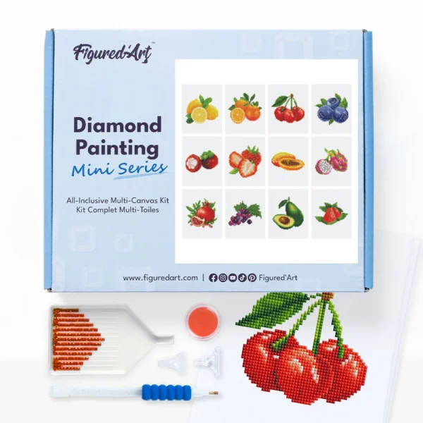 workshoppakket diamond painting - fruit 1