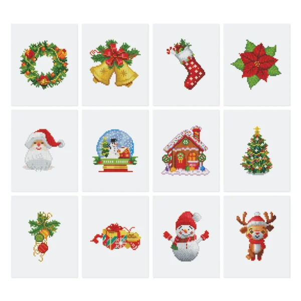 workshoppakket diamond painting - kerst 2