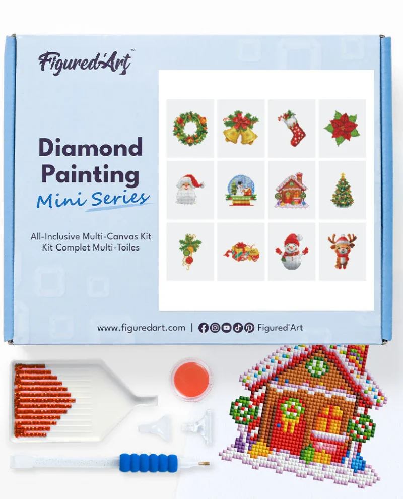 workshoppakket diamond painting kerst