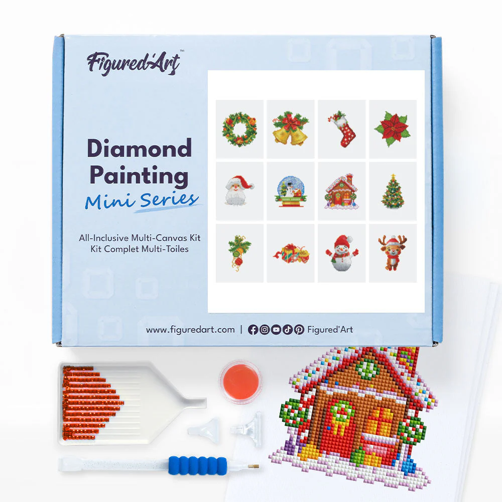workshoppakket diamond painting kerst