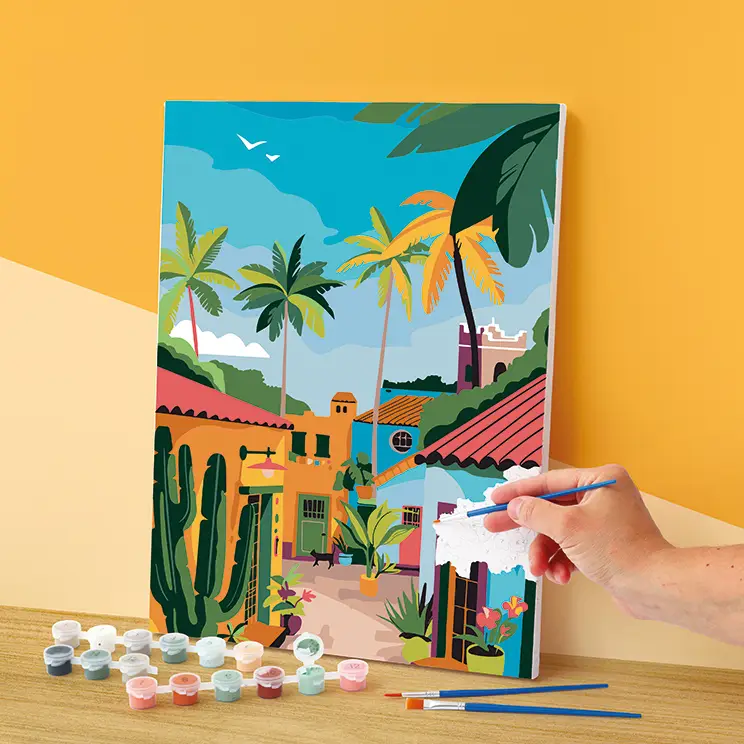 schilderen op nummer Mexicaans dorp