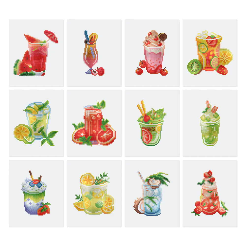 workshoppakket diamond painting mocktails
