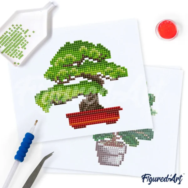 Workshoppakket punchneedle - planten 3