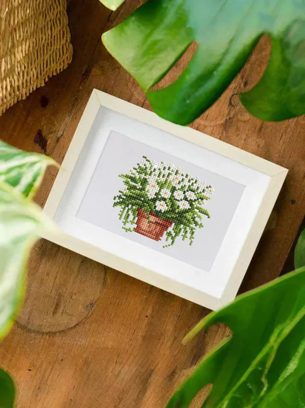 Workshoppakket punchneedle - planten 4