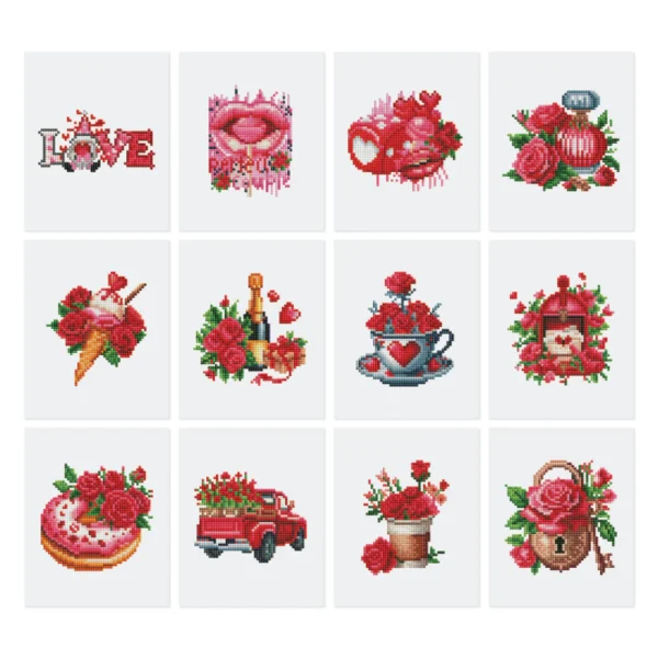 Workshoppakket punchneedle - romantisch 2