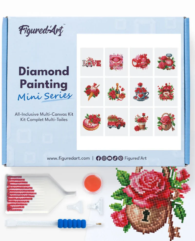 Workshoppakket diamond painting romantisch