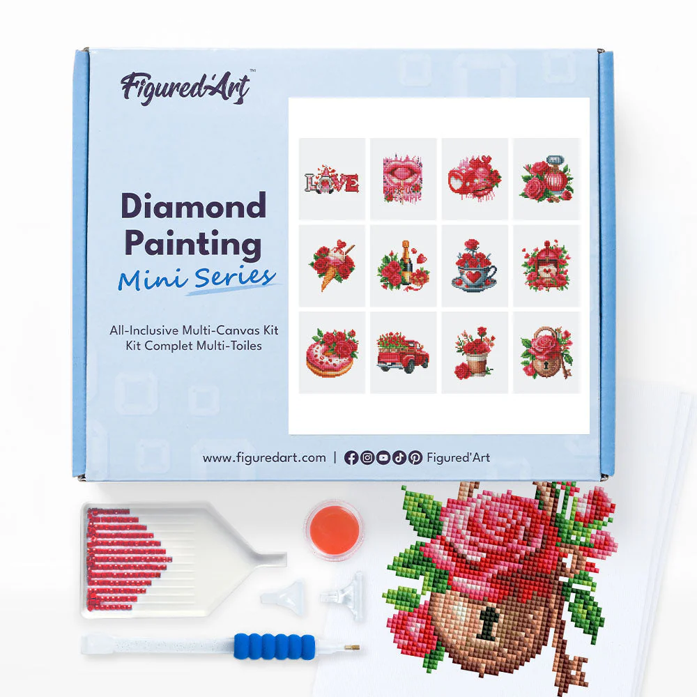 Workshoppakket diamond painting romantisch
