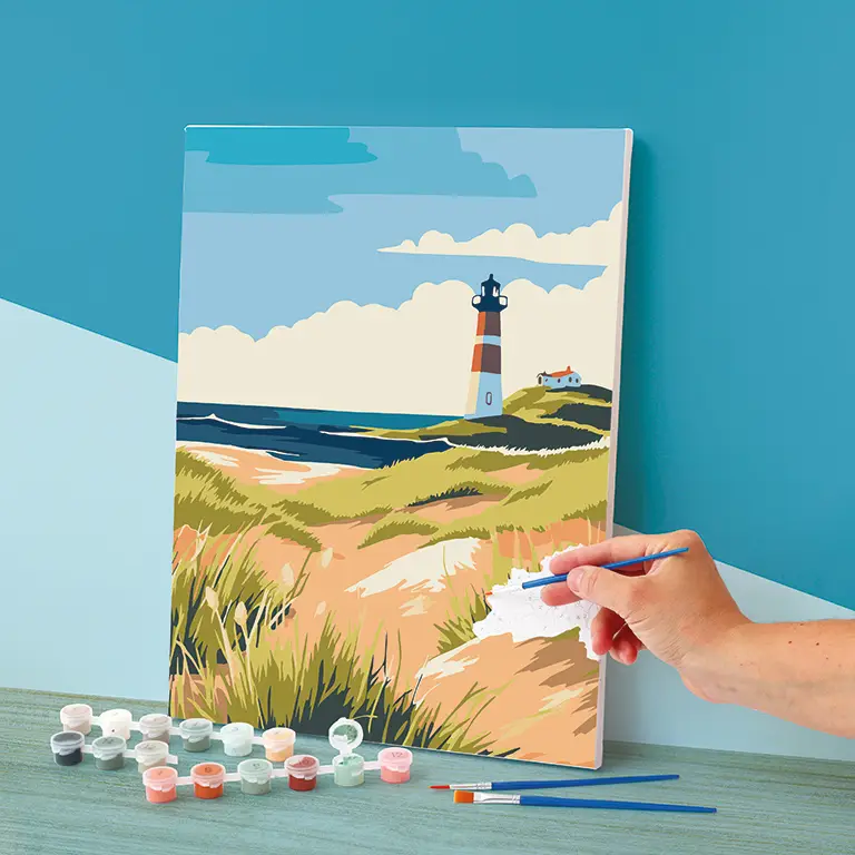 schilderen op nummer vuurtoren
