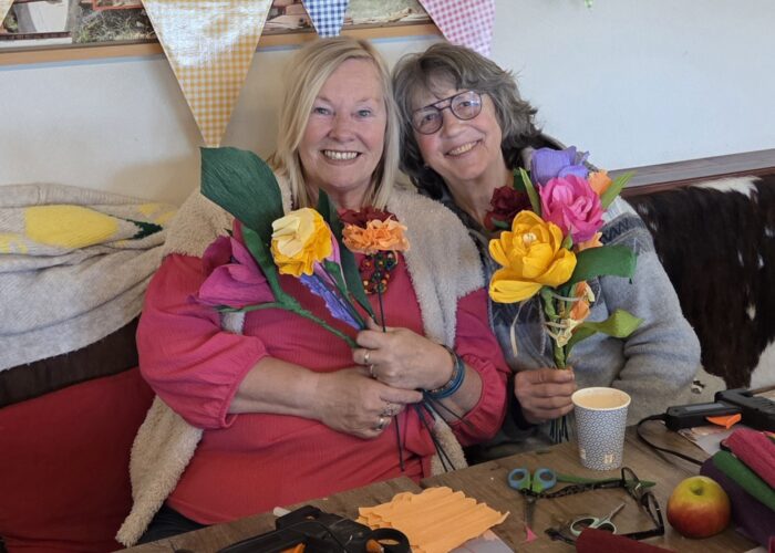 workshop papieren bloemen